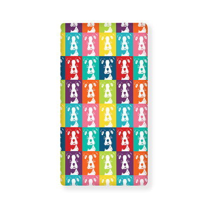 Cute Boston Terrier Faces Print Baby Crib Sheet