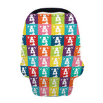 Cute Boston Terrier Faces Print Baby Seat Cover