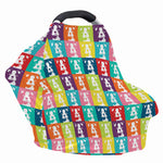 Cute Boston Terrier Faces Print Baby Seat Cover