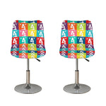 Cute Boston Terrier Faces Print Bar Stool Covers