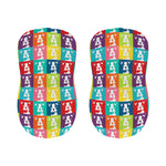 Cute Boston Terrier Faces Print Bar Stool Covers