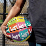 Cute Boston Terrier Faces Print Basketball