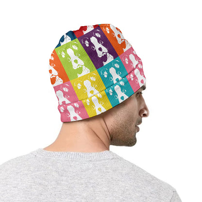 Cute Boston Terrier Faces Print Beanie