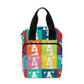 Cute Boston Terrier Faces Print Bible Tote Bag