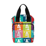 Cute Boston Terrier Faces Print Bible Tote Bag