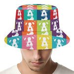 Cute Boston Terrier Faces Print Bucket Hat