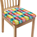 Cute Boston Terrier Faces Print Chair Cushion Cover