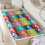 Cute Boston Terrier Faces Print Changing Pad Cover