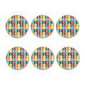 Cute Boston Terrier Faces Print Coaster Set