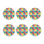 Cute Boston Terrier Faces Print Coaster Set