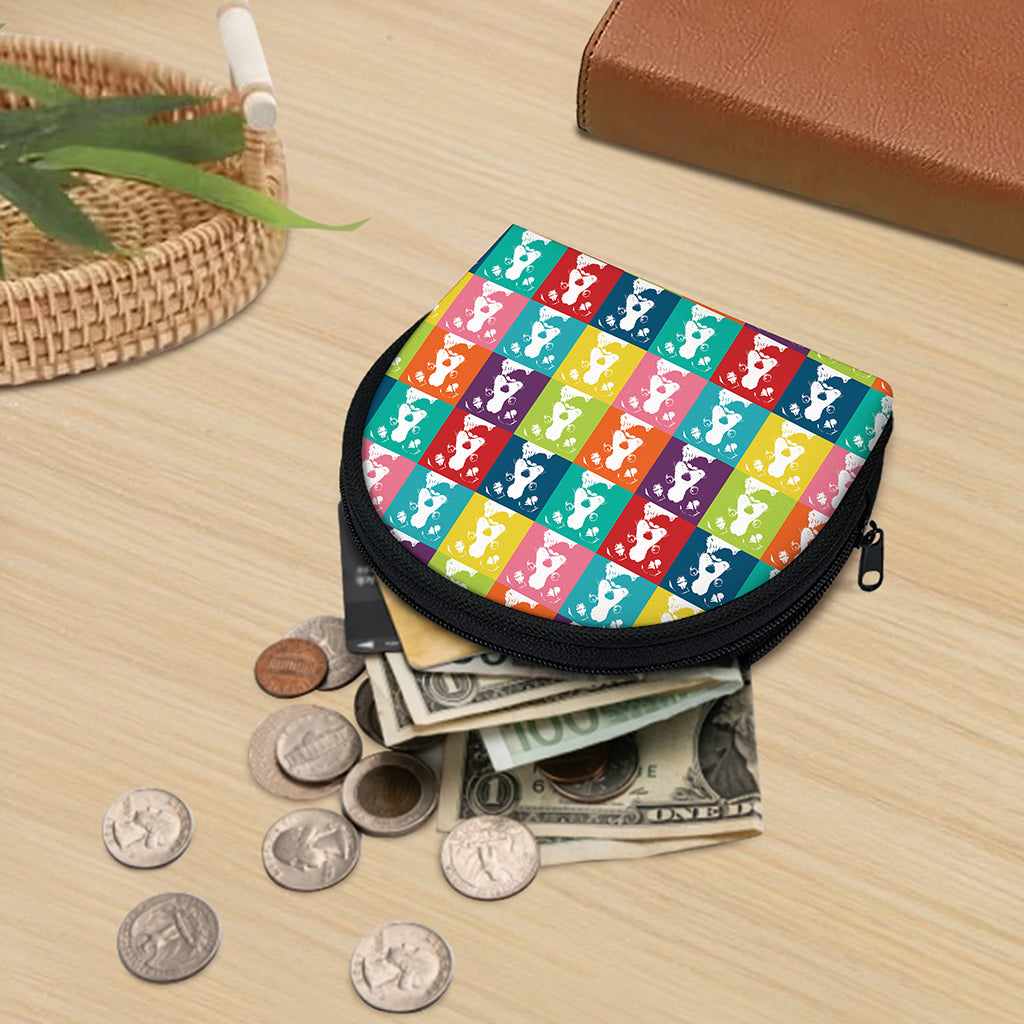 Cute Boston Terrier Faces Print Coin Purse