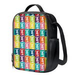 Cute Boston Terrier Faces Print Crossbody Lunch Bag