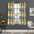 Cute Boston Terrier Faces Print Grommet Curtain Panels