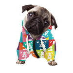 Cute Boston Terrier Faces Print Dog Zip Up Hoodie