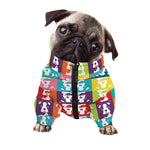 Cute Boston Terrier Faces Print Dog Zip Up Jacket