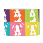 Cute Boston Terrier Faces Print Drum Lamp Shade