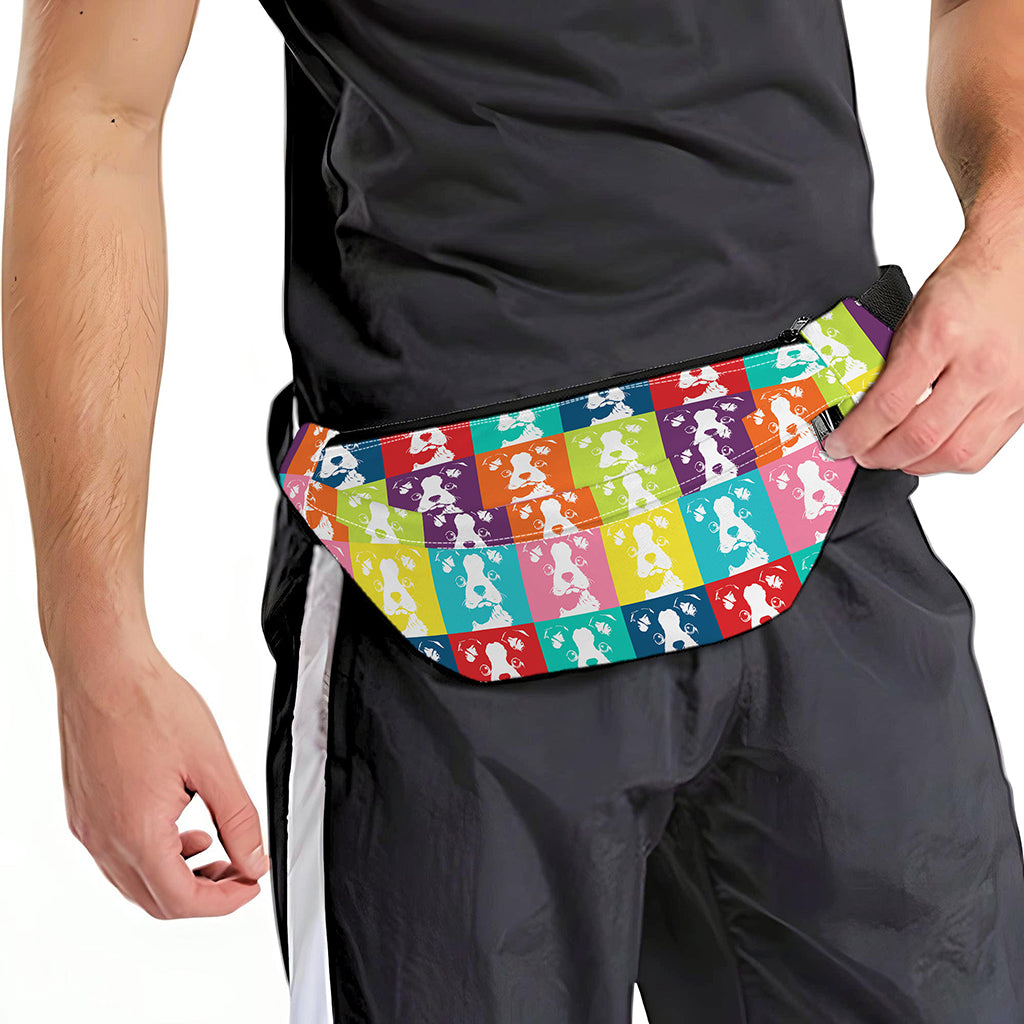 Cute Boston Terrier Faces Print Fanny Pack