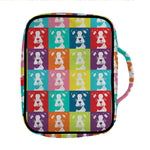 Cute Boston Terrier Faces Print Front Pocket Bible Bag