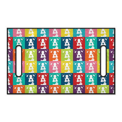 Cute Boston Terrier Faces Print Golf Cart Seat Cover
