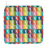 Cute Boston Terrier Faces Print Hand Towel