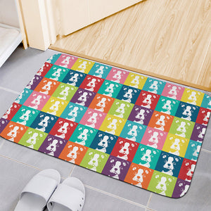 Cute Boston Terrier Faces Print Indoor Door Mat