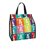 Cute Boston Terrier Faces Print Insulated Lunch Tote