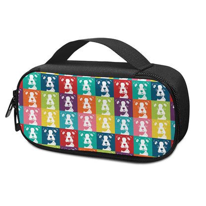 Cute Boston Terrier Faces Print Insulin Cooler Travel Case