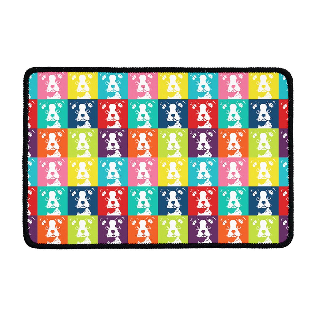 Cute Boston Terrier Faces Print Kitchen Mat