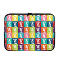Cute Boston Terrier Faces Print Laptop Sleeve