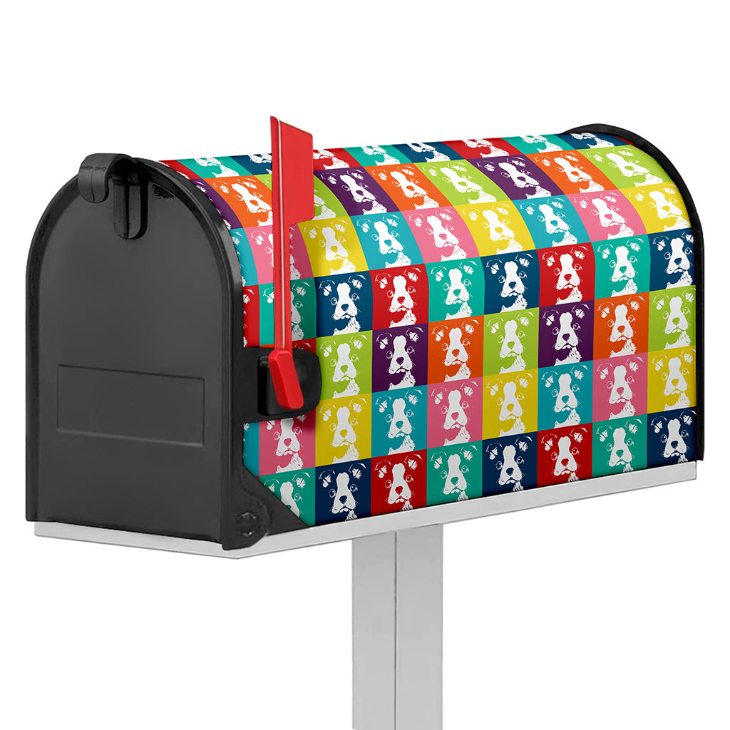 Cute Boston Terrier Faces Print Mailbox Cover