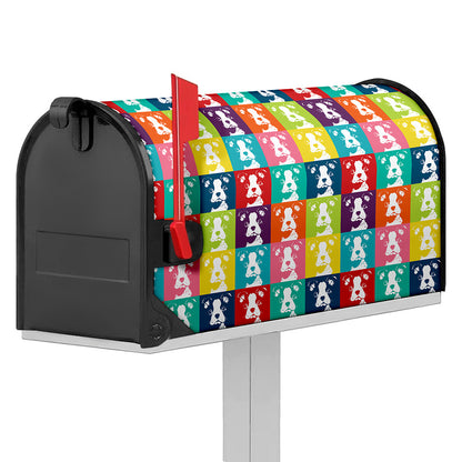 Cute Boston Terrier Faces Print Mailbox Cover