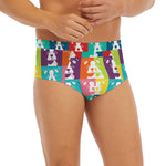 Cute Boston Terrier Faces Print Men's Briefs