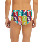 Cute Boston Terrier Faces Print Men's Briefs