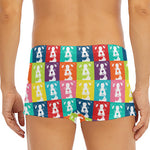 Cute Boston Terrier Faces Print Men's Short Boxer Briefs