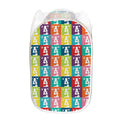 Cute Boston Terrier Faces Print Mesh Laundry Hamper