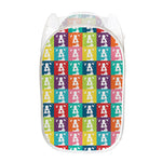 Cute Boston Terrier Faces Print Mesh Laundry Hamper