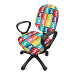 Cute Boston Terrier Faces Print Office Chair Cover