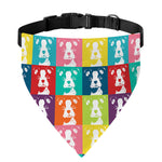Cute Boston Terrier Faces Print Over The Collar Dog Bandana