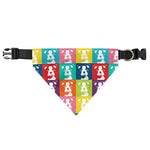 Cute Boston Terrier Faces Print Over The Collar Dog Bandana