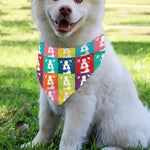 Cute Boston Terrier Faces Print Over The Collar Dog Bandana
