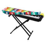 Cute Boston Terrier Faces Print Piano Keyboard Cover