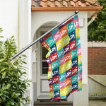 Cute Boston Terrier Faces Print Polyester Flag