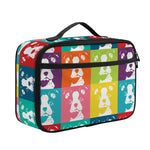 Cute Boston Terrier Faces Print Portable Lunch Bag
