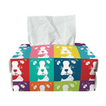 Cute Boston Terrier Faces Print Rectangle Tissue Box Cover