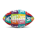 Cute Boston Terrier Faces Print Rugby Ball