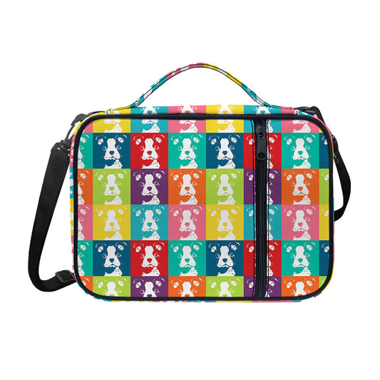 Cute Boston Terrier Faces Print Shoulder Strap Bible Bag