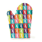 Cute Boston Terrier Faces Print Single Oven Mitt