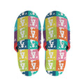 Cute Boston Terrier Faces Print Slippers
