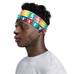 Cute Boston Terrier Faces Print Sports Headband