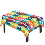 Cute Boston Terrier Faces Print Tablecloth